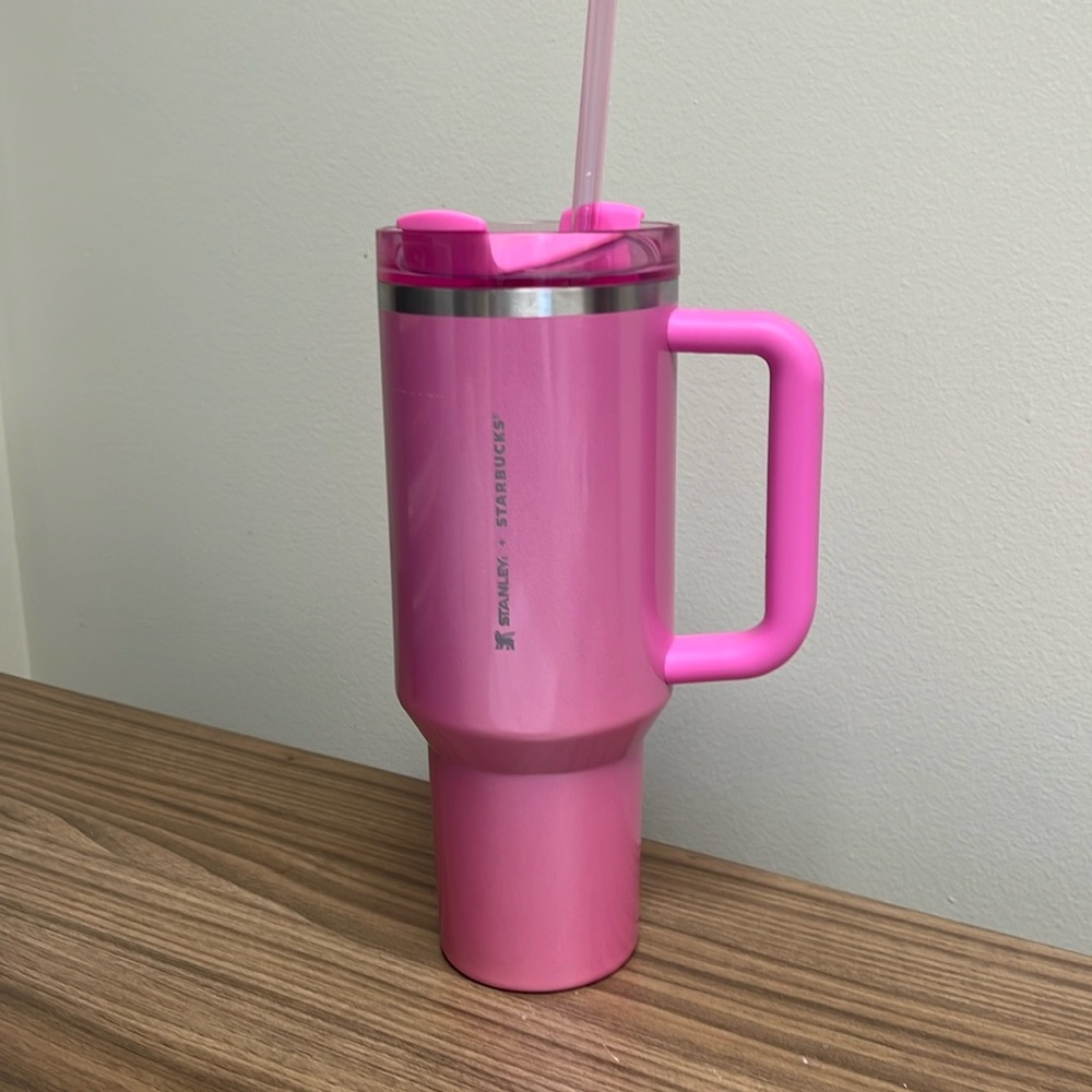 Stanley Starbucks Winter Pink Tumbler